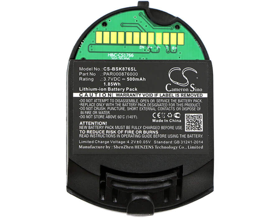 3.7V, Li-Polymer, 500mAh, Smart Home battery fits Somfy, Par000876000, Passeo, 1.85Wh Smart Home Cameron Sino Technology Limited