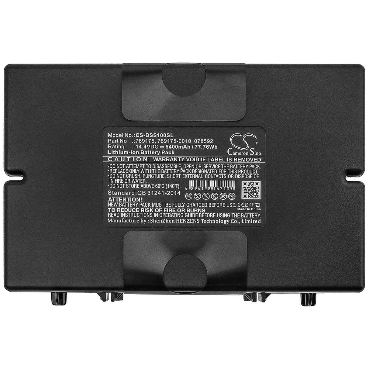 14.4V, Li-ion, 5400mAh, Speaker battery fits Bose, S1 Pro, S1 Pro Multi-position Pa System, 77.76Wh Speaker Cameron Sino Technology Limited