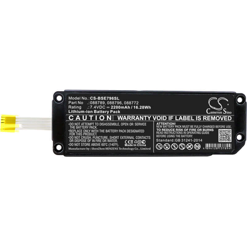 7.4V, Li-ion, 2200mAh, Speaker battery fits Bose, Soundlink Mini 2, 16.28Wh Speaker Cameron Sino Technology Limited