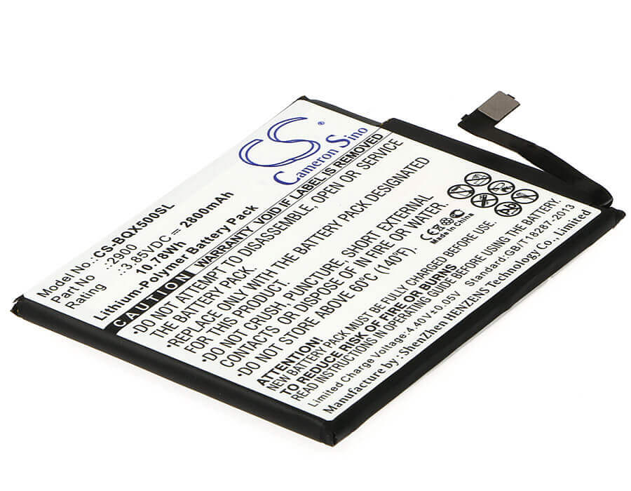 3.85V, Li-Polymer, 2800mAh, SmartPhone battery fits Bq, 2900, Aquaris X5, Aquaris X5 Cyanogen Edition, 10.78Wh Mobile, SmartPhone Cameron Sino Technology Limited (Smartphone)