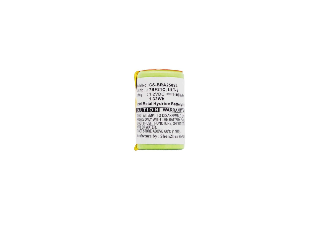 1,2V, Ni-MH, 1100mAh, Batterie de rasoir compatible avec Remington, Philips, Braun, 7bf21c, 2500, 2501, 1,32Wh Rasoir Cameron Sino Technology Limited (Suspendu)