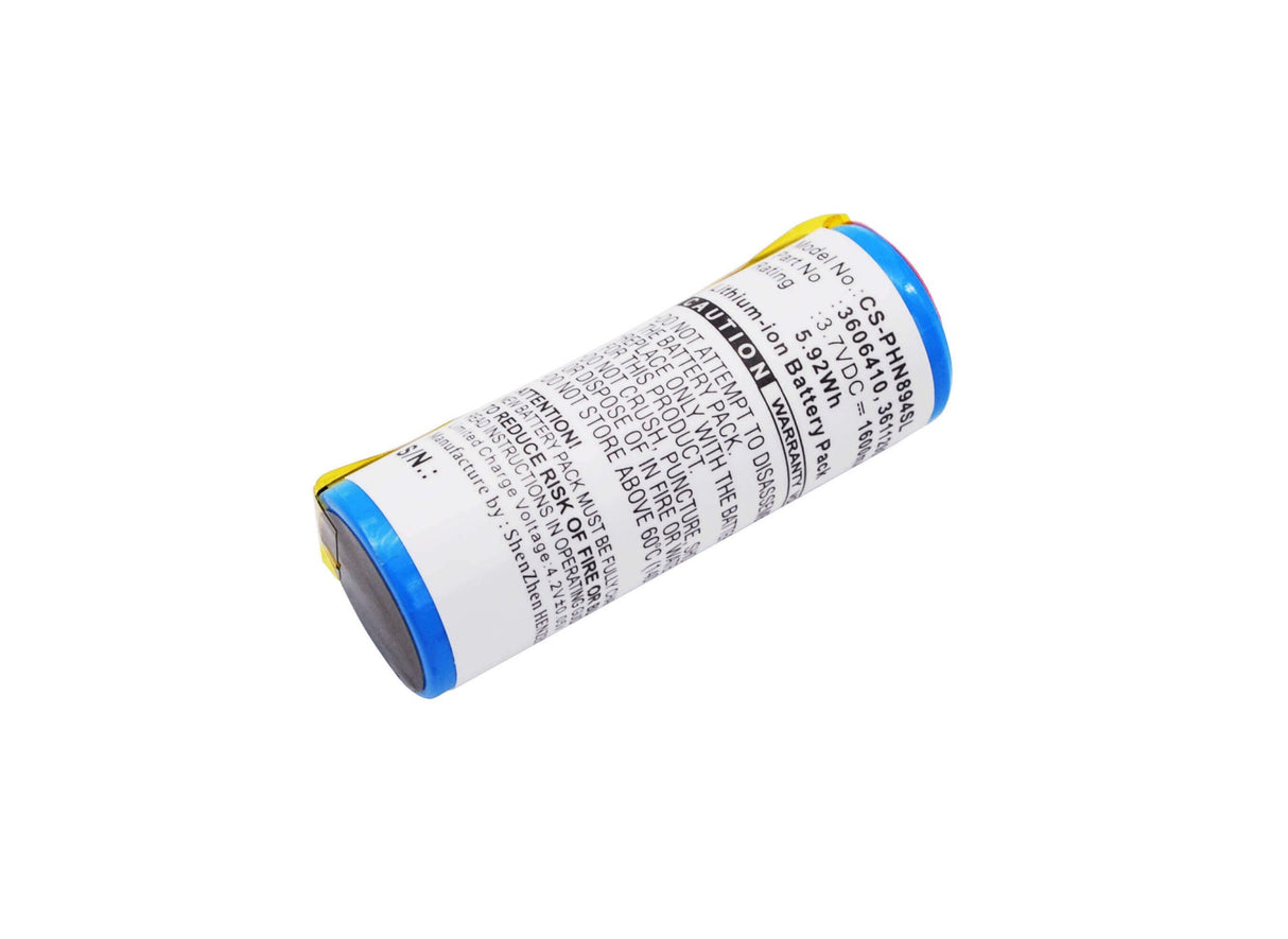 3.7V, Li-ion, 1600mAh, Shaver battery fits Braun, Skull Gold, Philips, 15038, 5671, 5673, 5.92Wh Shaver Cameron Sino Technology Limited