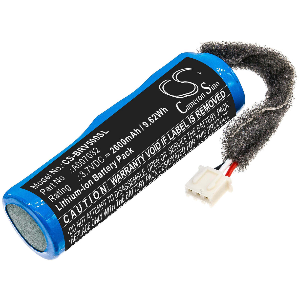 3.7V, Li-ion, 2600mAh, Speaker battery fits Braven, Bpro5cb, Brv-pro, 9.62Wh Speaker Cameron Sino Technology Limited