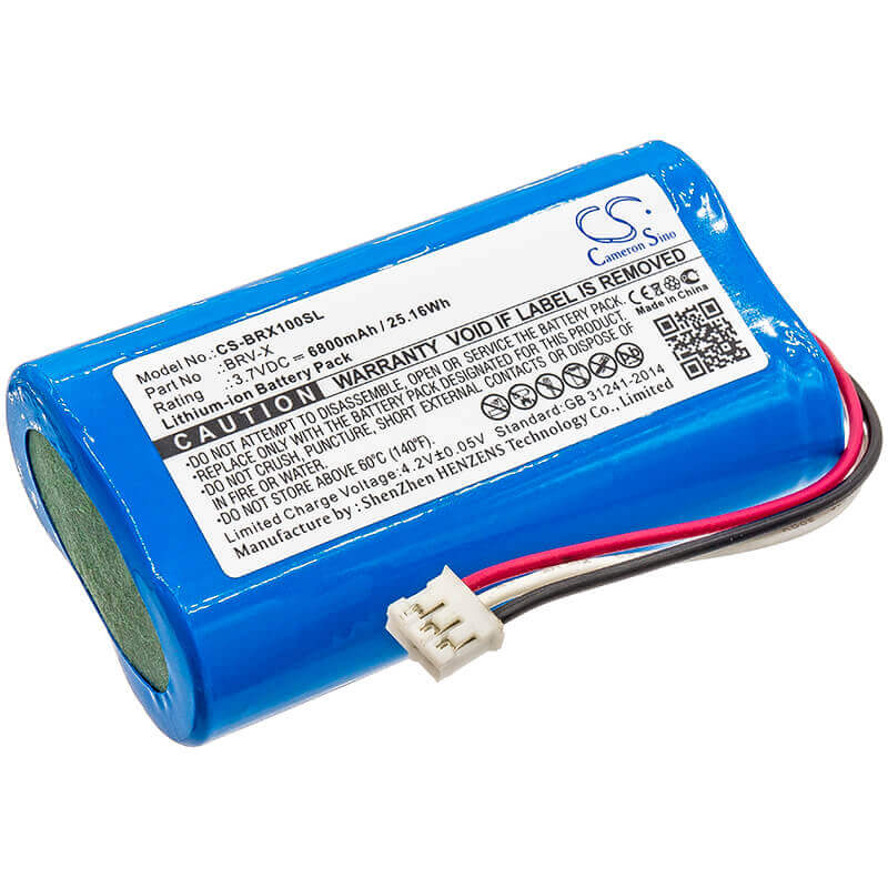 3.7V, Li-ion, 6800mAh, Batterie de haut-parleur compatible avec Braven, Brv-x, Brvxbbb, 25.16Wh Haut-parleur Cameron Sino Technology Limited