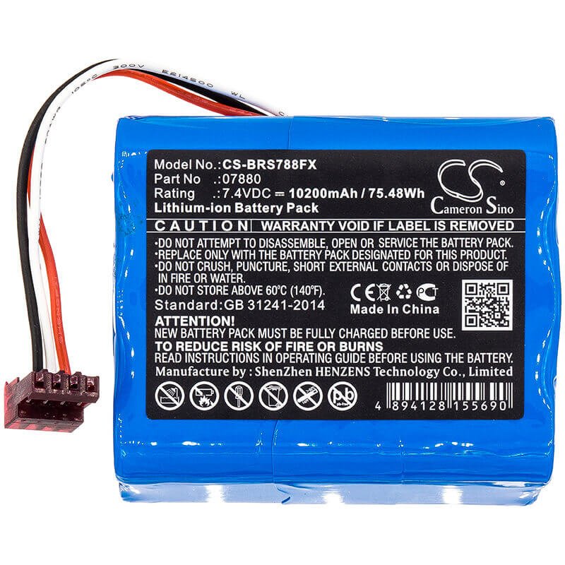 7.4V, Li-ion, 10200mAh, Flashlight battery fits Bright Star, 7880, 7802, 7815, 75.48Wh Flashlight Cameron Sino Technology Limited