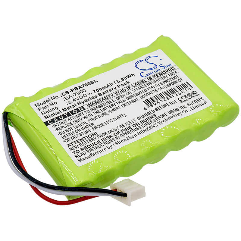 8.4V, Ni-MH, 700mAh, Portable Printer battery fits Brother, Ba-7000, Pt-7600, Pt-7600 Label Printer, 5.88Wh Portable Printer Cameron Sino Technology Limited
