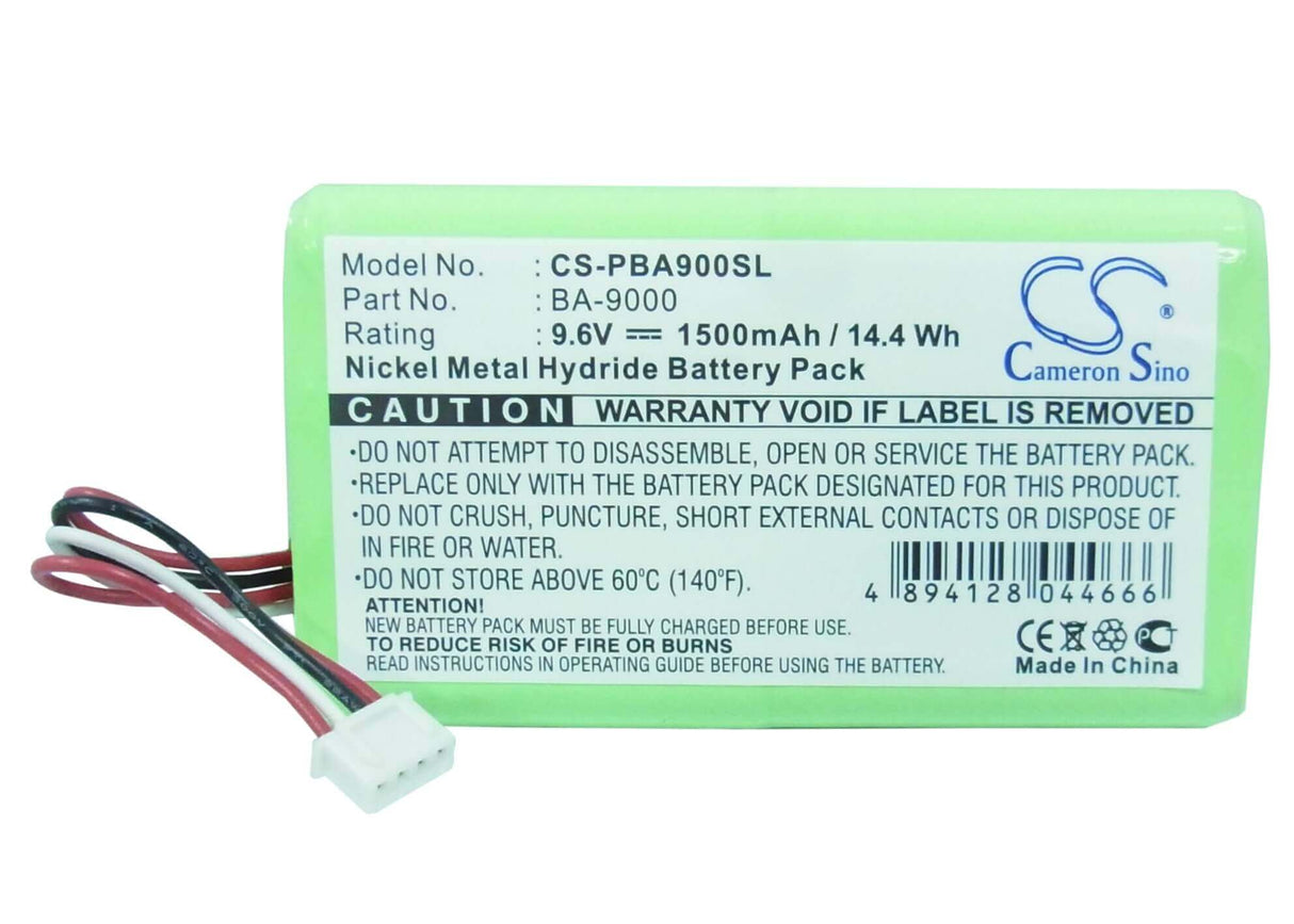 9.6V, Ni-MH, 1500mAh, Portable Printer battery fits Brother, Ba-9000, Pt9600, Pt-9600, 14.4Wh Portable Printer Cameron Sino Technology Limited