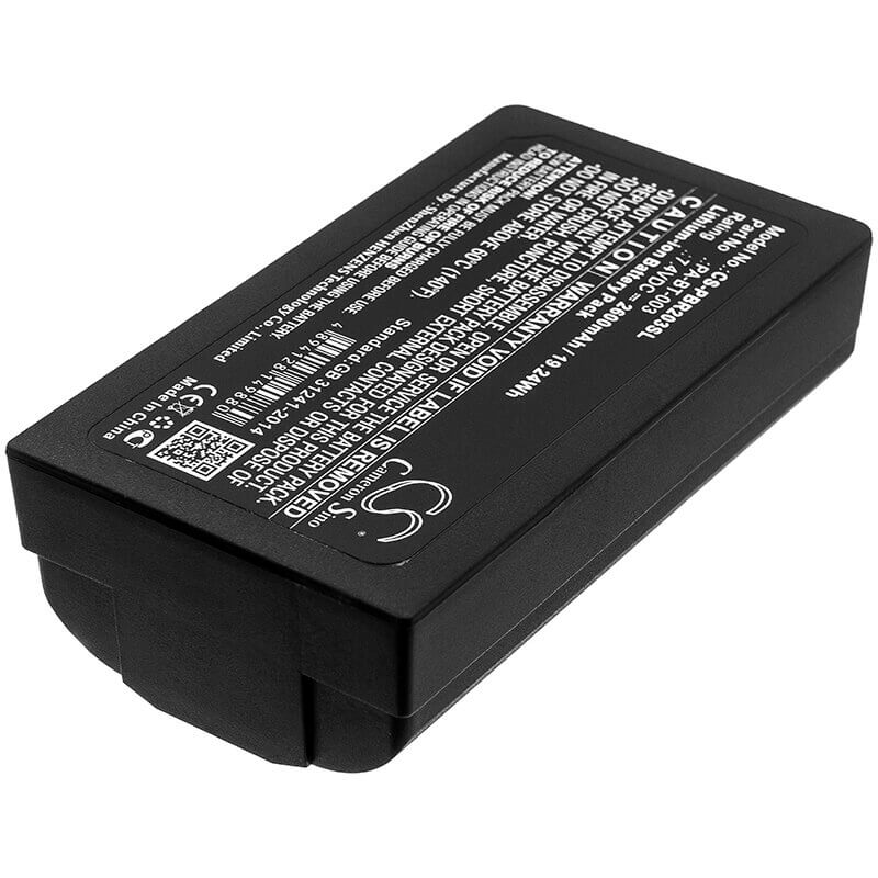 7.4V, Li-ion, 2600mAh, Portable Printer battery fits Brother, Pa-bt-003, Rj-2030, Rj-2050, 19.24Wh Portable Printer Cameron Sino Technology Limited