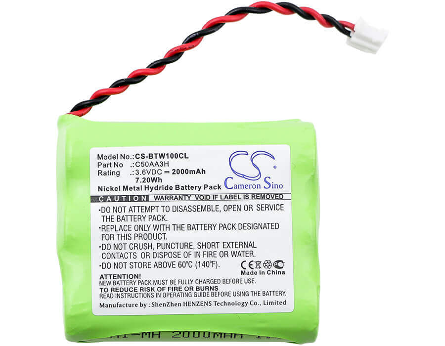 3.6V, Ni-MH, 2000mAh, batterie de téléphone sans fil compatible avec Bt, C50aa3h, Airway, 7.2Wh Téléphone sans fil Cameron Sino Technology Limited (Téléphone sans fil)
