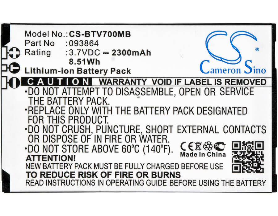 Babyphone Battery For Bt, Baby Monitor 7500, Video Baby Monitor 7000 3.7v, 2300mah - 8.51wh BabyPhone Cameron Sino Technology Limited