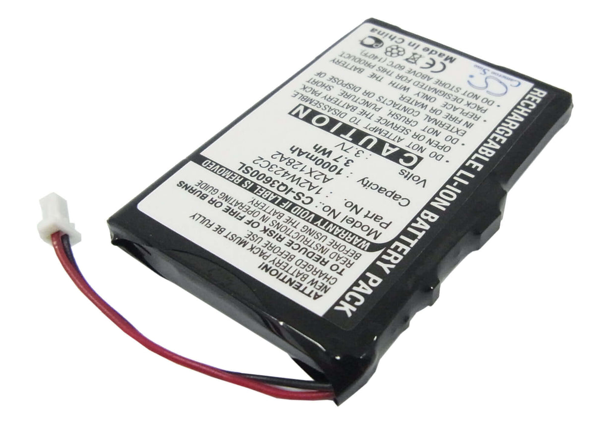3,7V, Li-ion, 1000mAh, batterie GPS compatible Garmin, Bti, Pw029123, Gps-gar3200, 3,7Wh GPS, Navigateur Cameron Sino Technology Limited