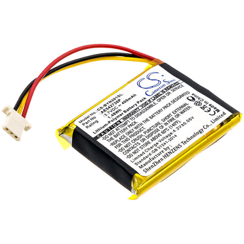 3,7V, Li-Polymer, 400mAh, batterie GPS compatible avec Bushnell, Ae542730p, 368224, Neo Ghost, 1,48Wh GPS, Navigator Cameron Sino Technology Limited
