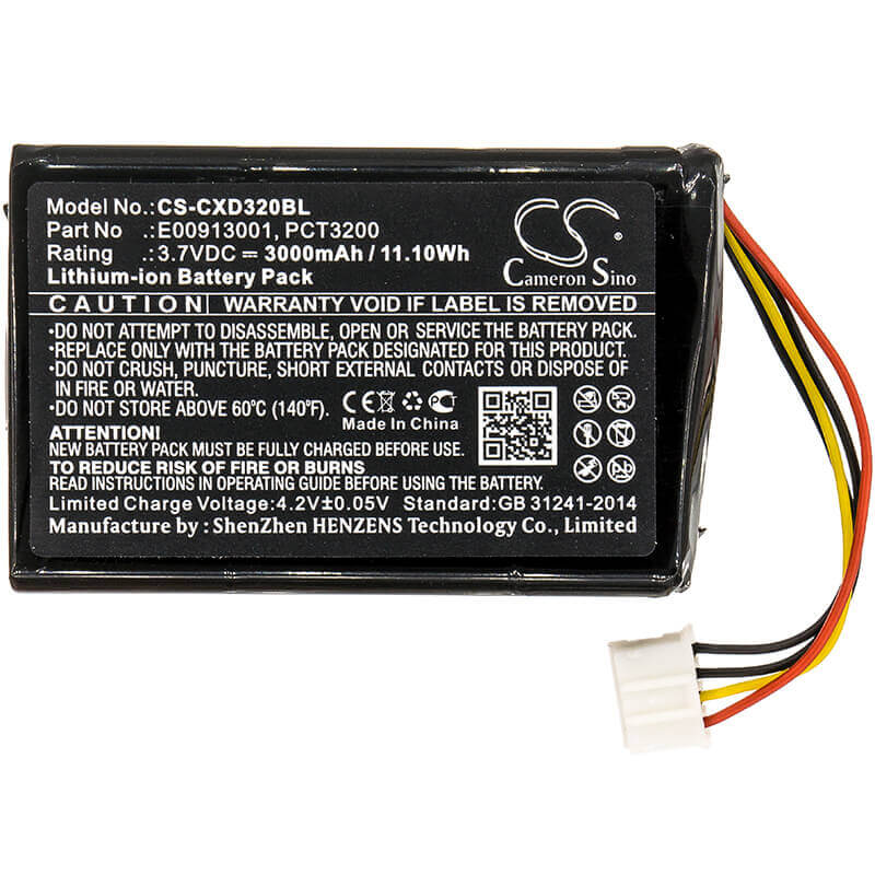 Barcode Scanner Battery For C-one, E-id, Xgk-c-one-e-id 3.7v, 3000mah - 11.10wh Barcode Scanner Cameron Sino Technology Limited