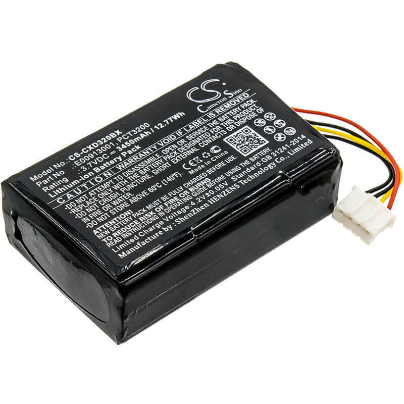 Barcode Scanner Battery For C-one, E-id, Xgk-c-one-e-id 3.7v, 3450mah - 12.77wh Barcode Scanner Cameron Sino Technology Limited