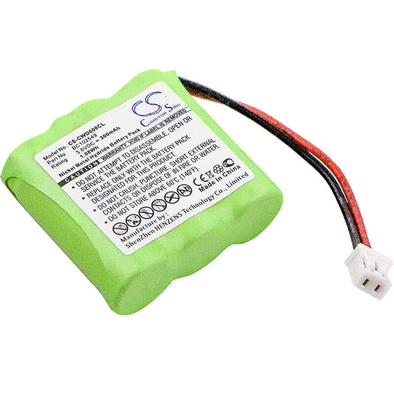 3,6V, Ni-MH, 300mAh, batterie de téléphone sans fil compatible avec Cable & Wireless, 1-32-125c, Cwd2000, Cwd3000, 1,08Wh Téléphone sans fil Cameron Sino Technology Limited (Téléphone sans fil)