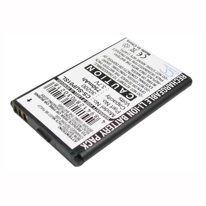 3,7V, Li-ion, 750mAh, batterie GPS compatible Callaway, 1008000134, Upro, Upro Go, 2,78Wh GPS, Navigator Cameron Sino Technology Limited