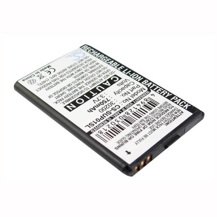 3,7V, Li-ion, 750mAh, batterie GPS compatible Callaway, 1008000134, Upro, Upro Go, 2,78Wh GPS, Navigator Cameron Sino Technology Limited