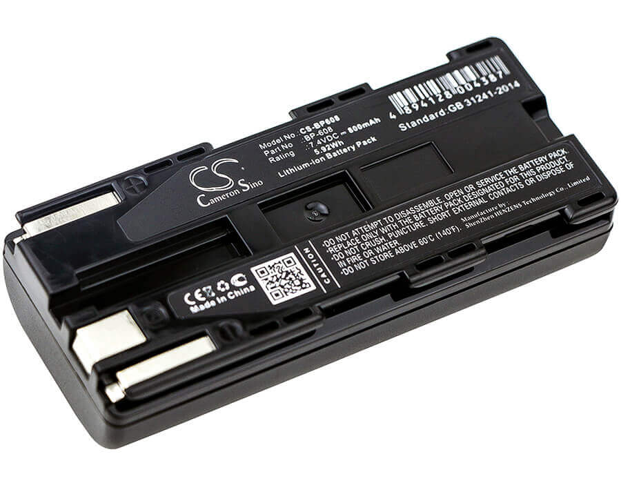 7.4V, Li-ion, 800mAh, Camera battery fits Canon, Bp-608, C2, Dm-mv1, 5.92Wh Camera Cameron Sino Technology Limited (Camera)