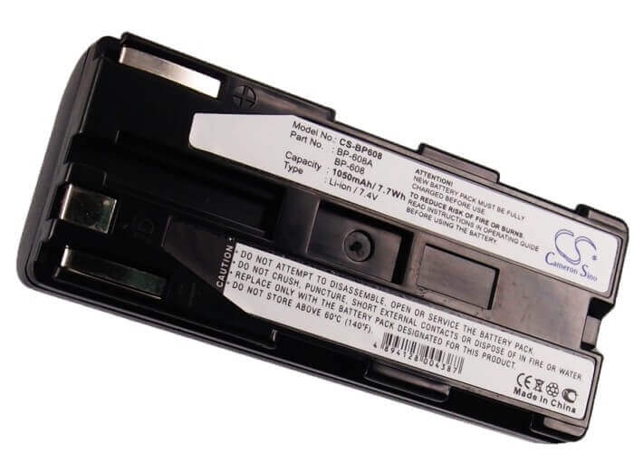 7.4V, Li-ion, 800mAh, Camera battery fits Canon, Bp-608, C2, Dm-mv1, 5.92Wh Camera Cameron Sino Technology Limited (Camera)
