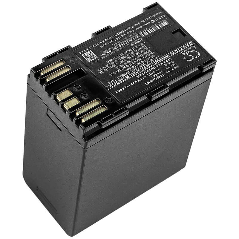 14.4V, Li-ion, 5200mAh, Camera battery fits Canon, Bp-a60, Ca-cp200l, Eos C200, 74.88Wh Camera Cameron Sino Technology Limited (Camera)