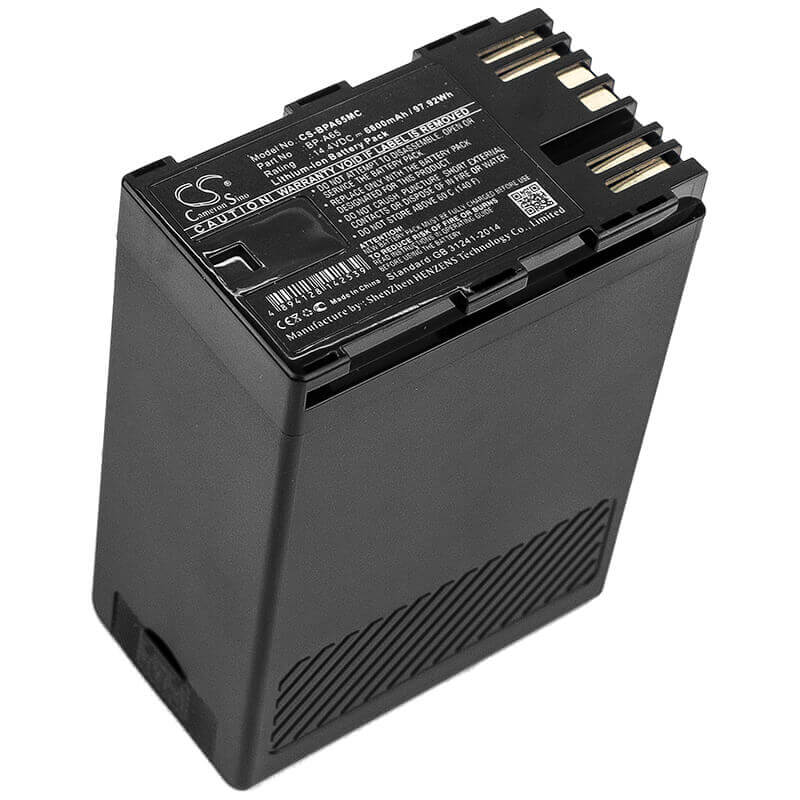 14.4V, Li-ion, 6800mAh, Camera battery fits Canon, Bp-a65, Ca-cp200l, Eos C200, 97.92Wh Camera Cameron Sino Technology Limited (Camera)