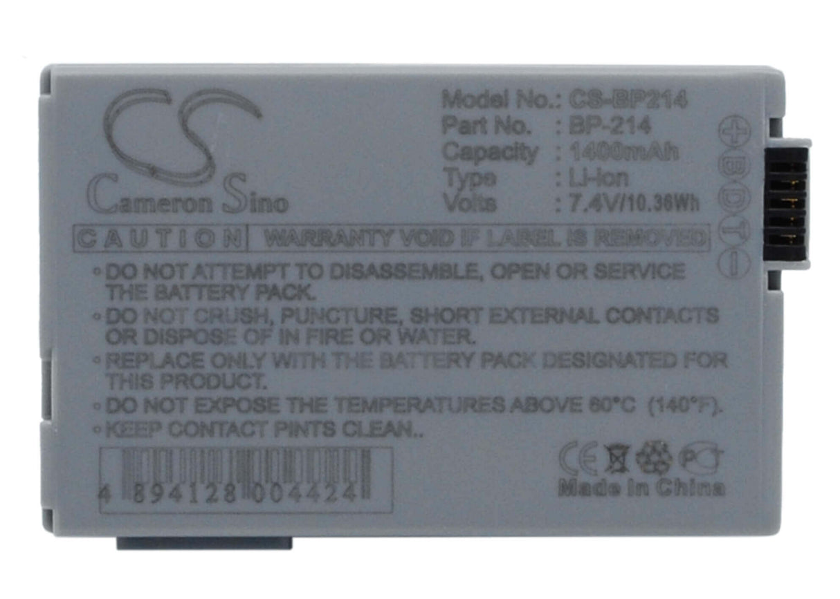 Battery For Canon Dc50 7.4v, 1400mah - 10.36wh Batteries for Electronics Cameron Sino Technology Limited (Suspended)