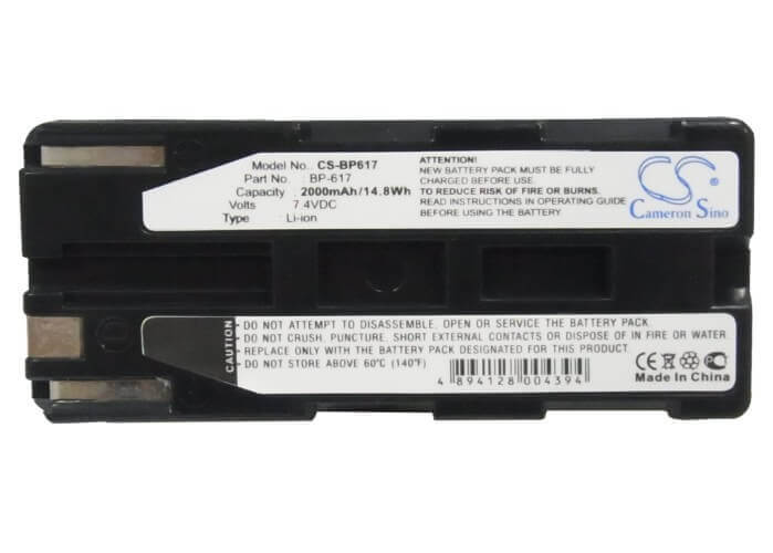 Batterie pour Canon Dm-mv20i, Dm-pv1, Dv-mv20 7.4v, 2000mah - 14.80wh Batteries pour l'électronique Cameron Sino Technology Limited (Suspendu)