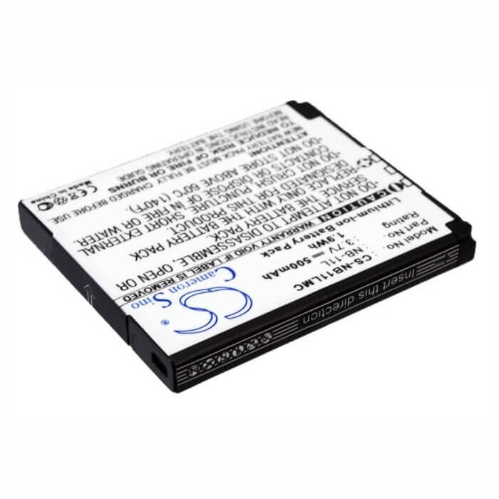 3.7V, Li-ion, 500mAh, Camera battery fits Canon, Nb-11l, Elph 110 Hs, Elph 340 Hs, 1.85Wh Camera Cameron Sino Technology Limited (Camera)