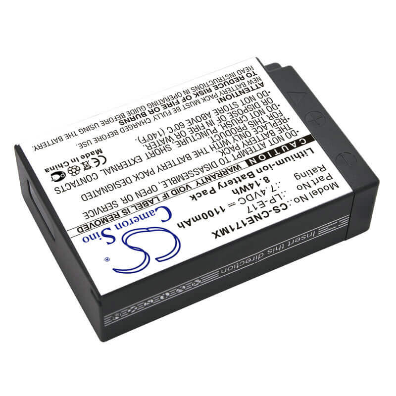 Camera Battery For Canon, Eos 200d, Eos 750d, Eos 760d 7.4v, 1100mah - 8.14wh Camera Cameron Sino Technology Limited (Suspended)