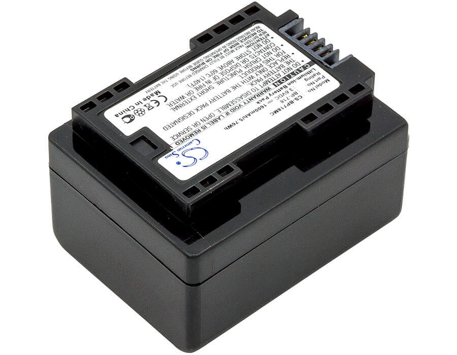 3.6V, Li-ion, 1600mAh, Camera battery fits Canon, Bp-718, Ixia Hf M56, Ixia Hf R306, 5.76Wh Camera Cameron Sino Technology Limited (Camera)