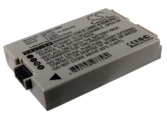 3.7V, Li-ion, 950mAh, Camera battery fits Canon, Bp-110, Legria Hf R205, Legria Hf R206, 3.515Wh Camera Cameron Sino Technology Limited (Camera)