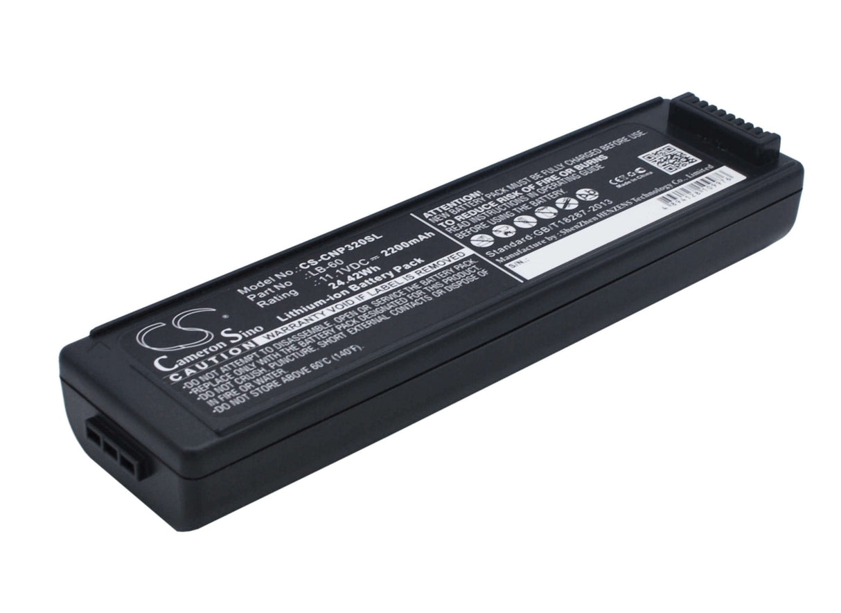 11.1V, Li-ion, 2200mAh, Printer battery fits Canon, 2446b003, Lk-62, Pixma I260, 24.42Wh Printer Cameron Sino Technology Limited
