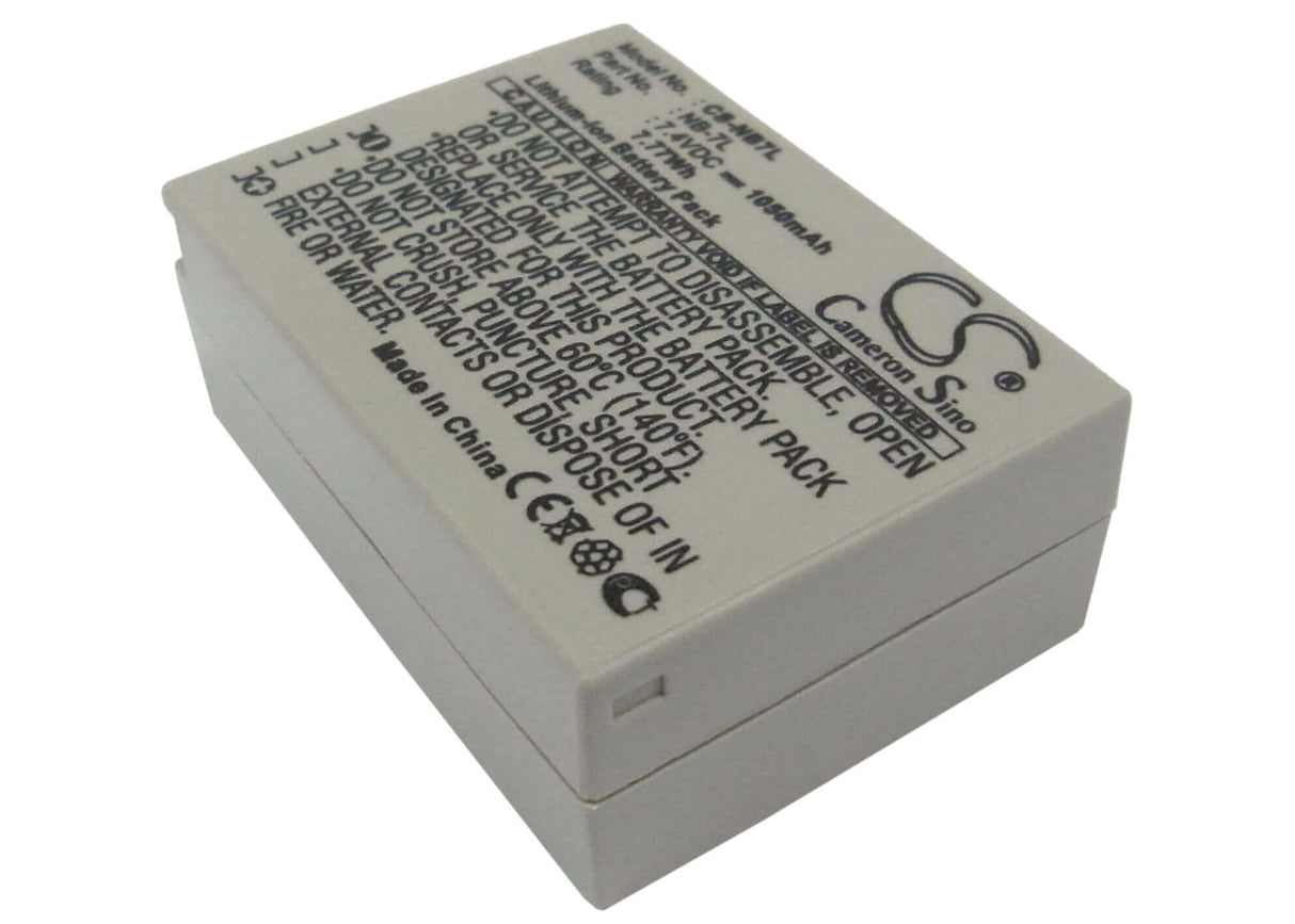 7.4V, Li-ion, 1050mAh, Camera battery fits Canon, Nb-7l, Powershot G10, Powershot G10 Is, 7.77Wh Camera Cameron Sino Technology Limited (Camera)