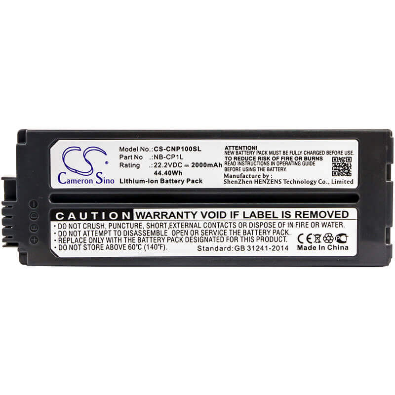 Battery For Canon, Selphy Cp- 500, Selphy Cp-100, Selphy Cp-10 22.2v, 2000mah - 44.40wh Printer Cameron Sino Technology Limited