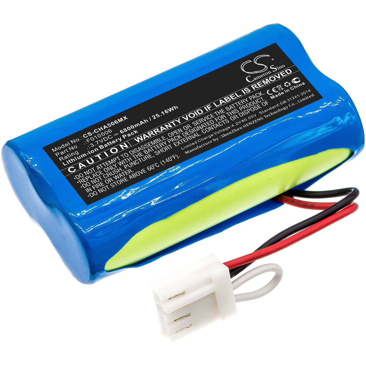 3,7V, Li-ion, 6800mAh, Batterie médicale compatible avec Cardinalhealth, F010506, Kangaroo Joey, Kangaroo Joey Enteral Feeding, 25,16Wh Medical Cameron Sino Technology Limited (Médical)