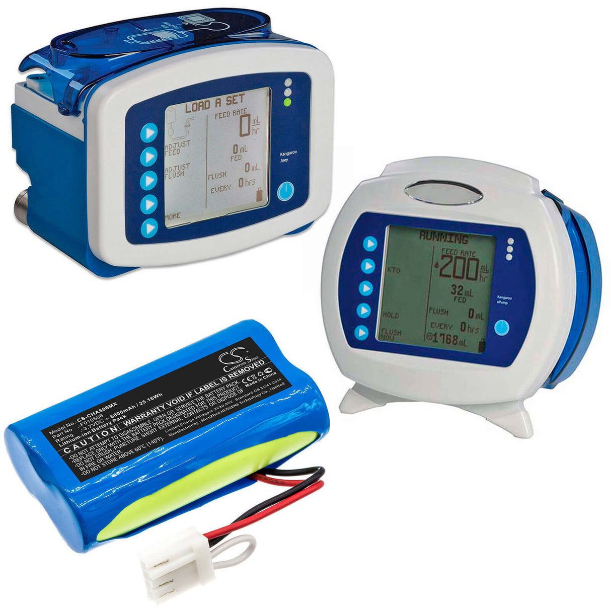 3,7V, Li-ion, 6800mAh, Batterie médicale compatible avec Cardinalhealth, F010506, Kangaroo Joey, Kangaroo Joey Enteral Feeding, 25,16Wh Medical Cameron Sino Technology Limited (Médical)