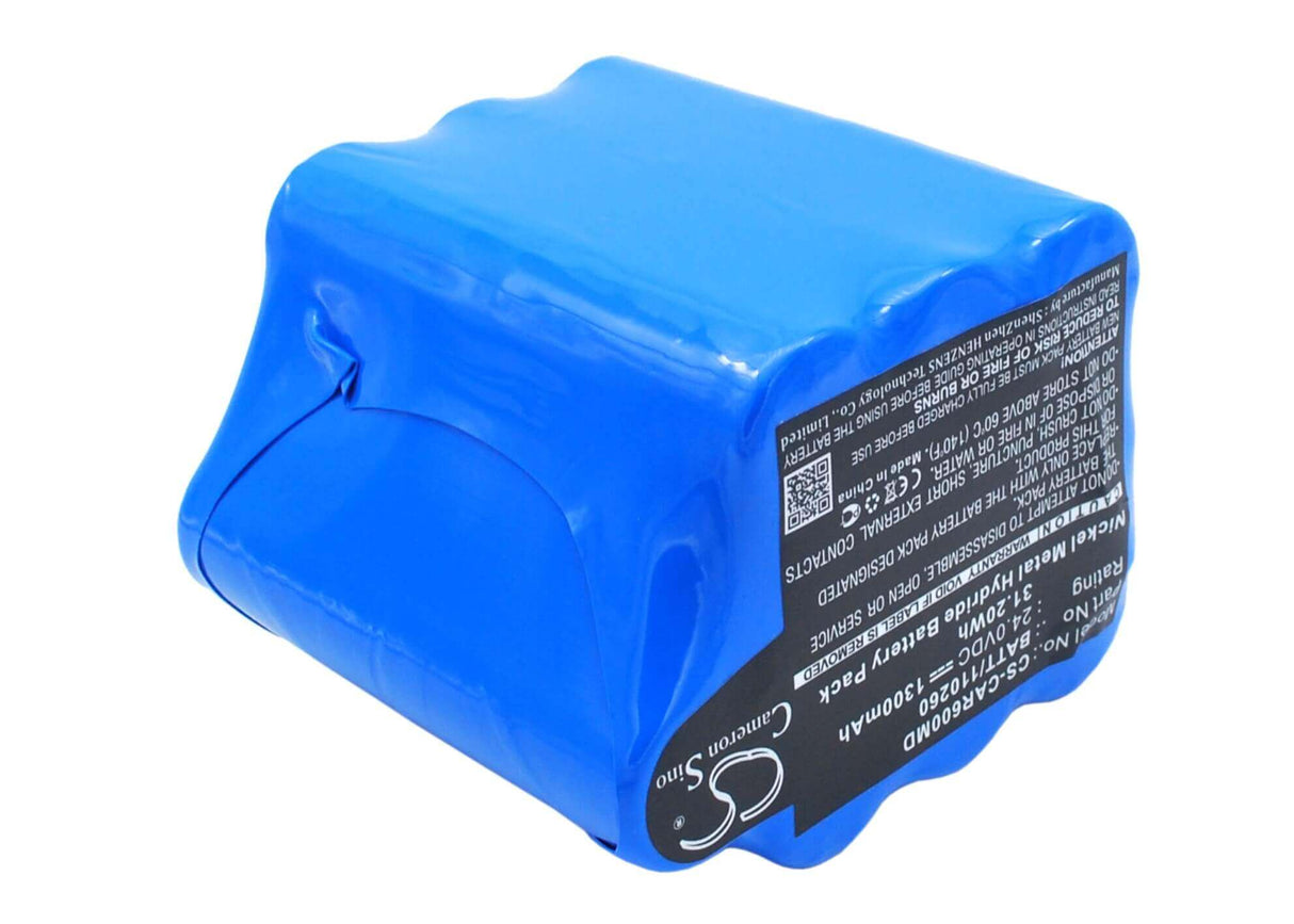 24.0V, Ni-MH, 1300mAh, Medical battery fits Cardioline, 110260, Delta 60 Ecg, Delta 60 Plus, 31.20Wh Medical Cameron Sino Technology Limited (Medical)