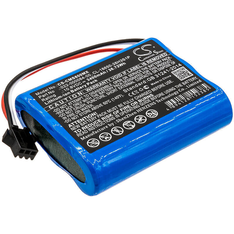 10.8V, Li-ion, 3400mAh, Medical battery fits Cardiomonitor, Comen, 022-000084-00, Comen Star 8000, Comen Star 8000 E, 36.72Wh Medical Cameron Sino Technology Limited (Medical)