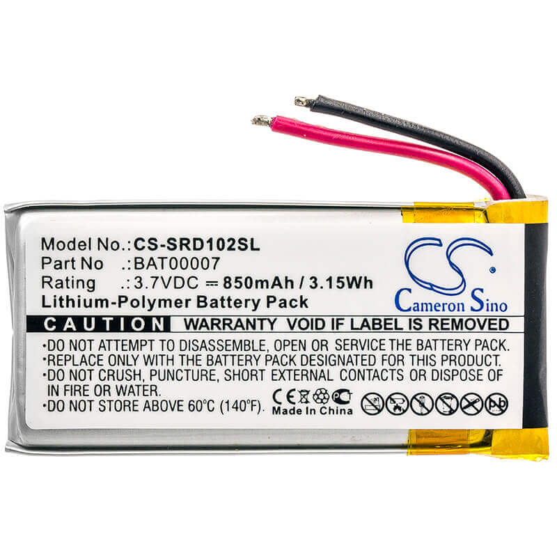 Headset Battery For Cardo, Packtalk Duo, Scala Rider Packtalk 3.7v, 850mah - 3.15wh Wireless Headset Cameron Sino Technology Limited