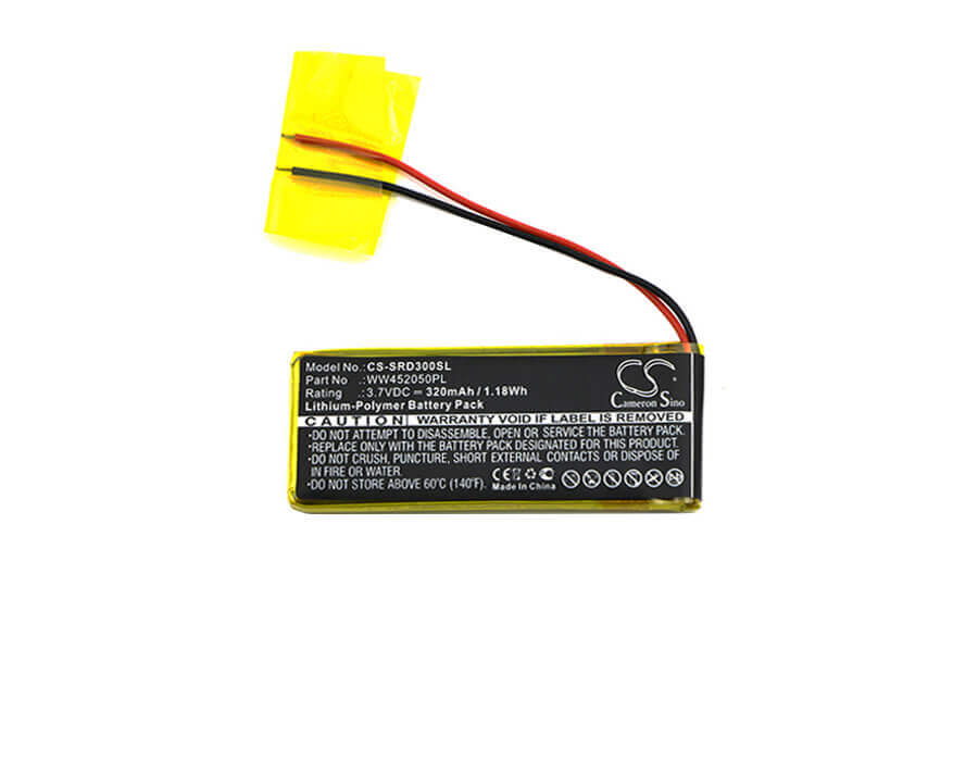 3.7V, Li-Polymer, 320mAh, Headset battery fits Scala Rider, Cardo, Ww452050pl, Q1, Q3, 1.18Wh Wireless Headset Cameron Sino Technology Limited