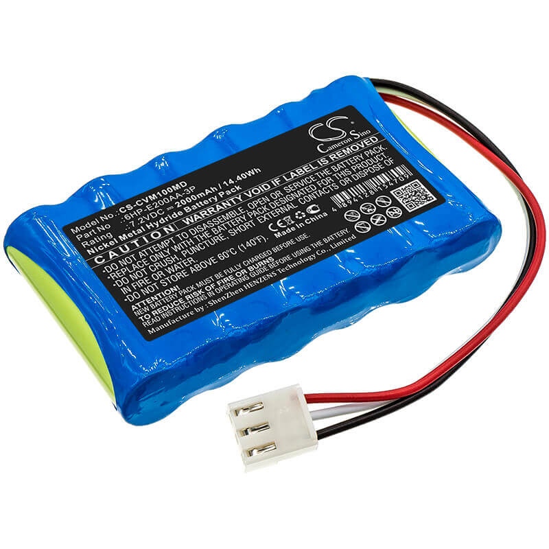7.2V, Ni-MH, 2000mAh, Medical battery fits Care Vision, 6hp-e200aa-3p, Om-100, 14.40Wh Medical Cameron Sino Technology Limited (Medical)