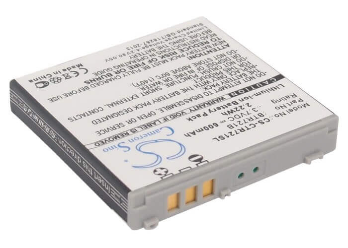 3.7V, Li-ion, 600mAh, SmartPhone battery fits Casio, Btr721b, C721, 2.22Wh Mobile, SmartPhone Cameron Sino Technology Limited (Suspended)