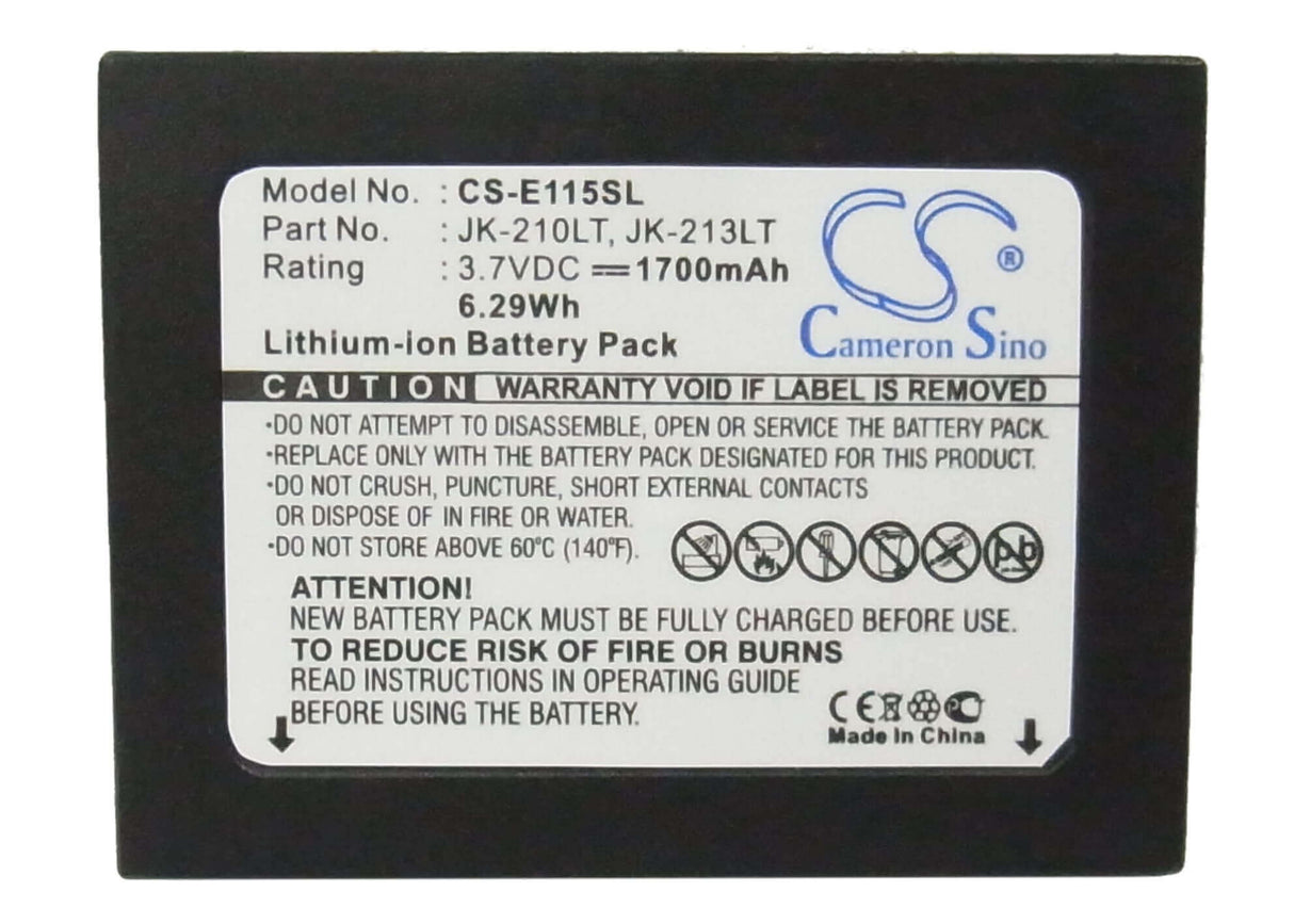 3,7V, Li-ion, 1700mAh, batterie PDA compatible avec Casio, Jk-210lt, Cassiopeia E100, Cassiopeia E105, 6,29Wh PDA, Pocket PC Cameron Sino Technology Limited