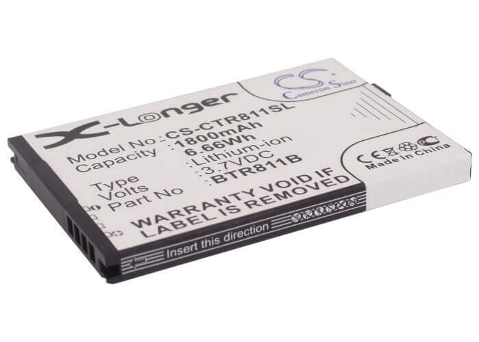 3.7V, Li-ion, 1800mAh, SmartPhone battery fits Casio, Btr811b, C811, Ca201, 6.66Wh Mobile, SmartPhone Cameron Sino Technology Limited (Smartphone)