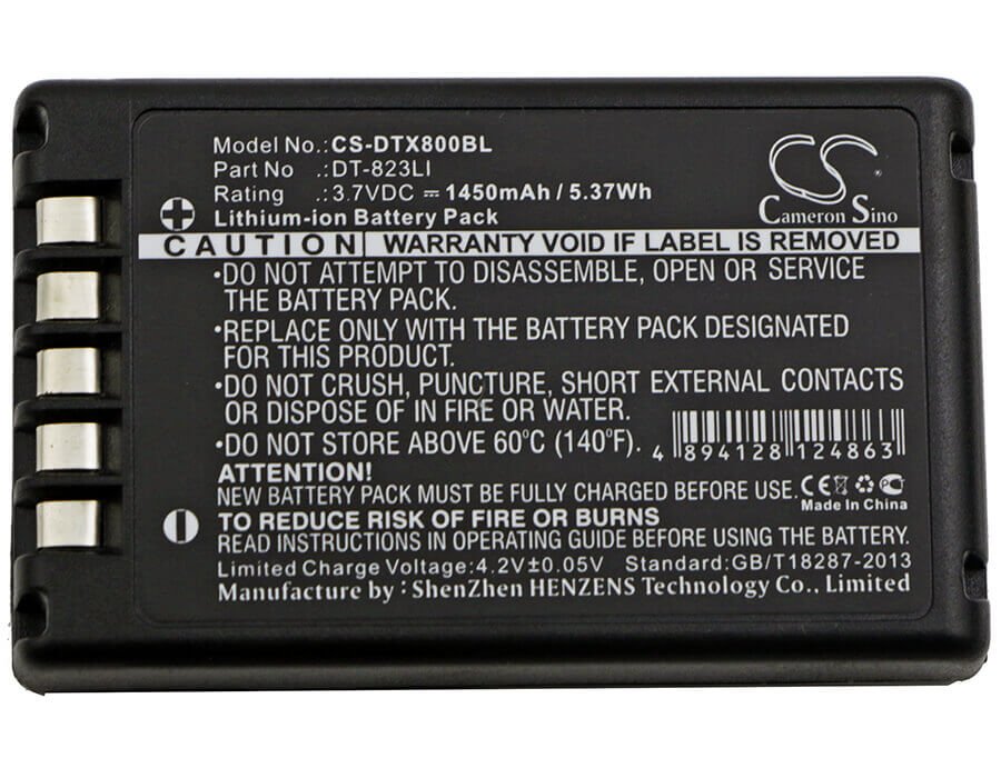Batterie de scanner de code-barres pour Casio, Dt-800, Dt-810 3.7v, 1450mah - 5.37wh Scanner de code-barres Cameron Sino Technology Limited