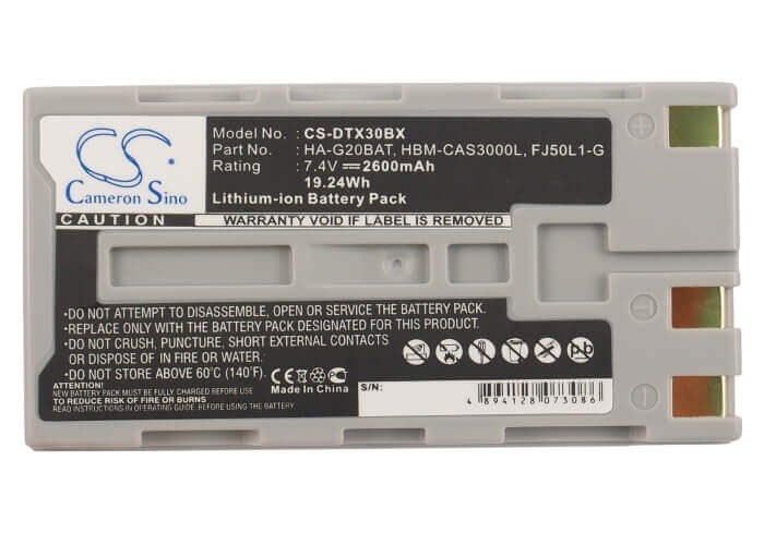 Barcode Scanner Battery For Casio Dt-x30, Dt-x30g 7.4v, 2600mah - 19.24wh Barcode Scanner Cameron Sino Technology Limited