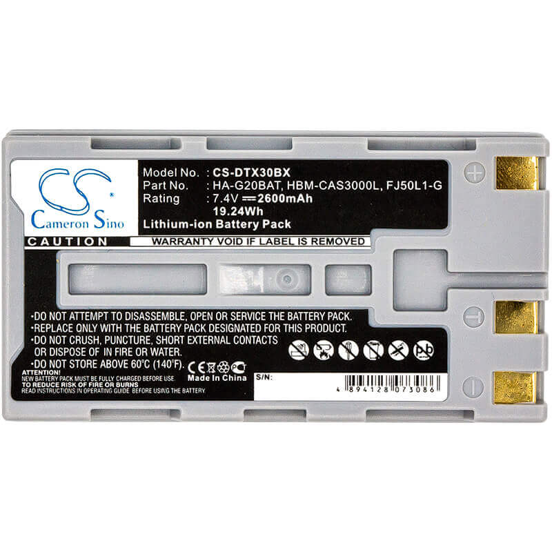 Barcode Scanner Battery For Casio Dt-x30, Dt-x30g 7.4v, 2600mah - 19.24wh Barcode Scanner Cameron Sino Technology Limited