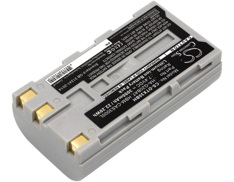 Barcode Scanner Battery For Casio, Dt-x30, Dt-x30g 7.4v, 3000mah - 22.20wh Barcode Scanner Cameron Sino Technology Limited
