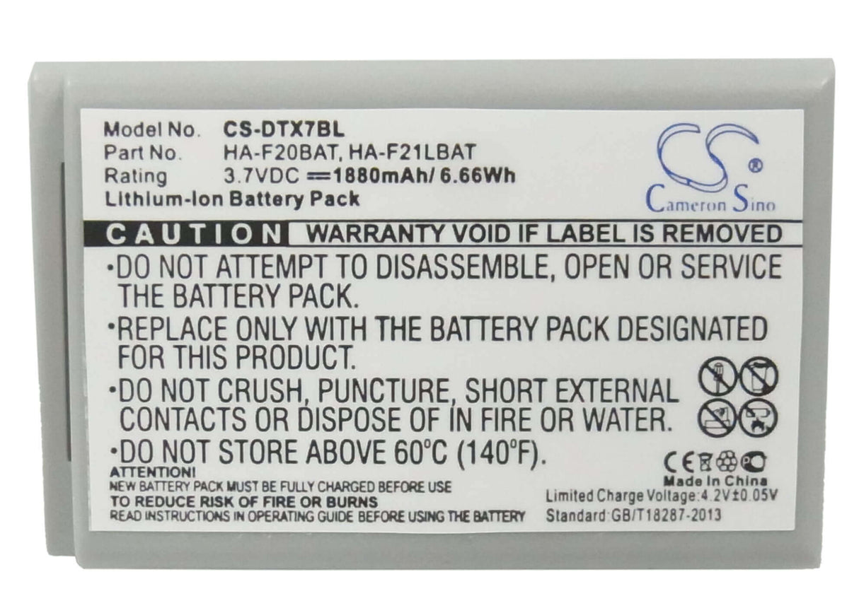 Barcode Scanner Battery For Casio Dt-x7, Dt-x7m10e, Dt-x7m10r 3.7v, 1880mah - 6.96wh Barcode Scanner Cameron Sino Technology Limited