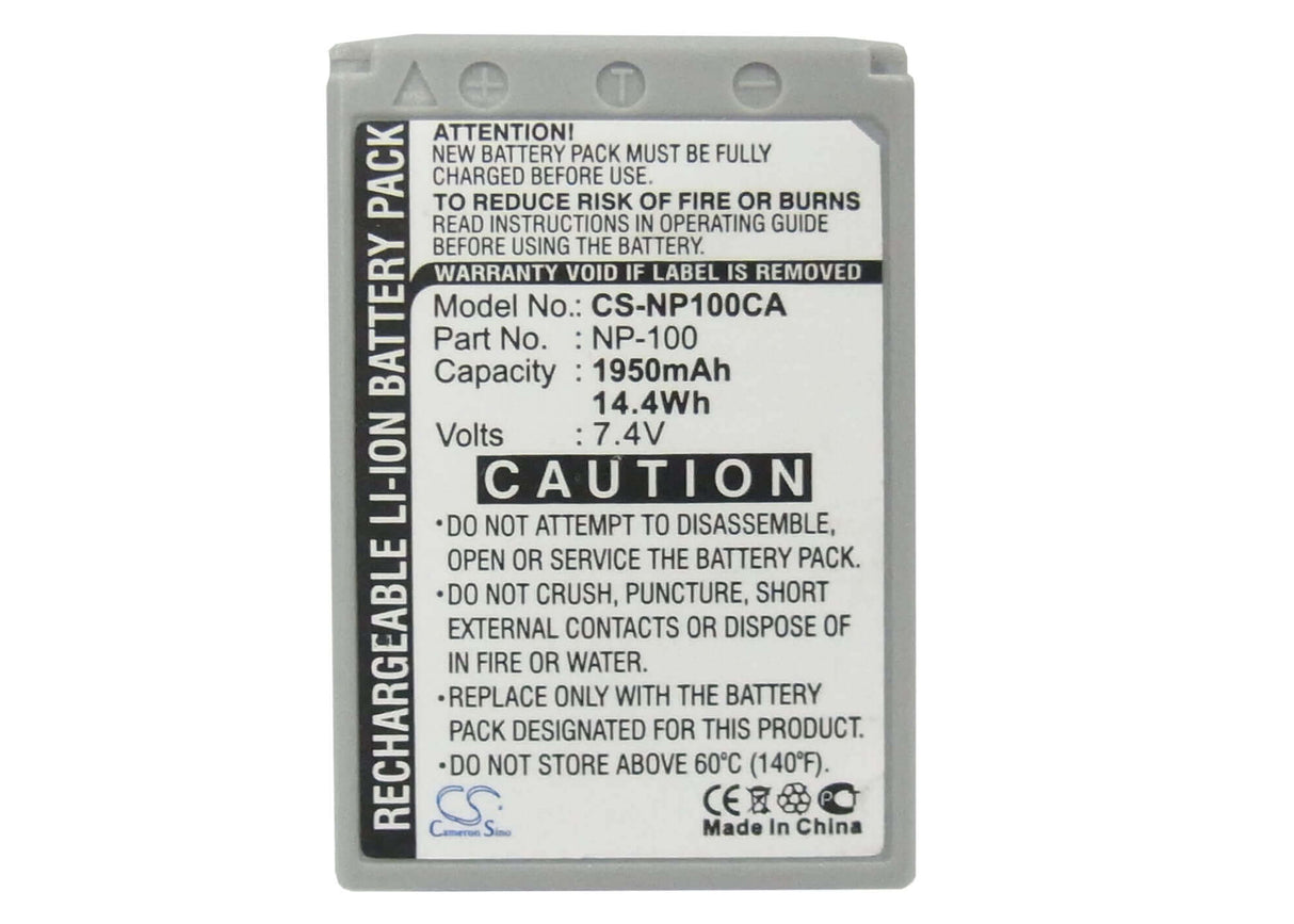 Battery For Casio Exilim Pro Ex-f1, Exilim 7.4v, 1950mah - 14.43wh Camera Cameron Sino Technology Limited (Suspended)
